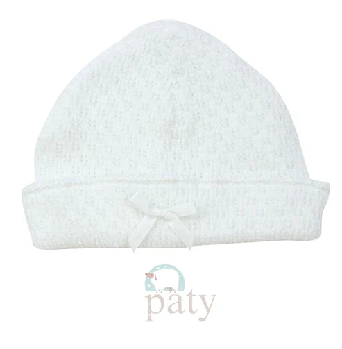 Paty white saylor cap w/ bow