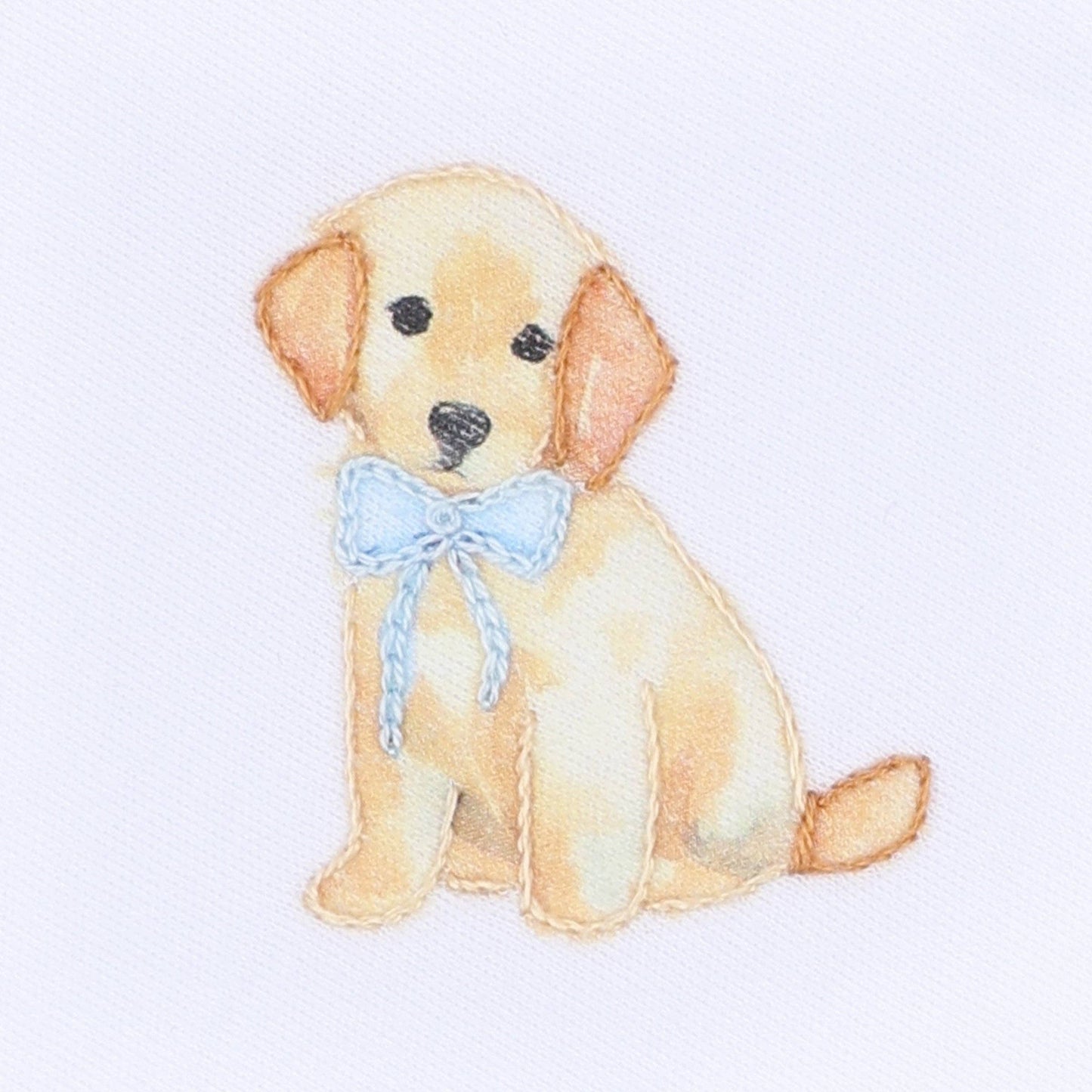 Magnolia Baby Sweet Golden Footie - Light Blue