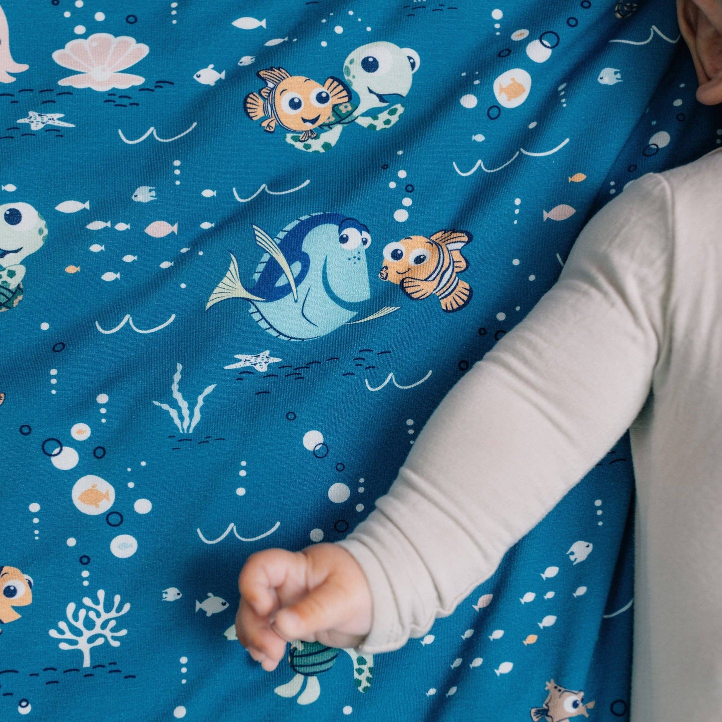 Disney and Pixar Finding Nemo Swaddle Receiving Baby Blanket