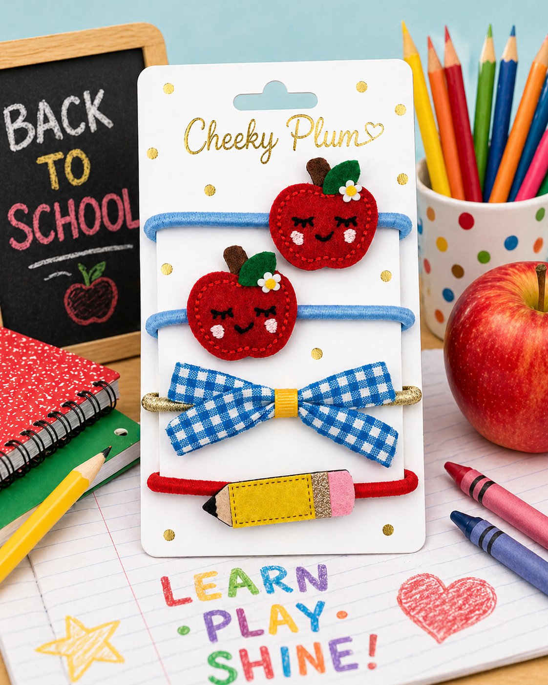Scholastic Sparkle Ponytail Holders