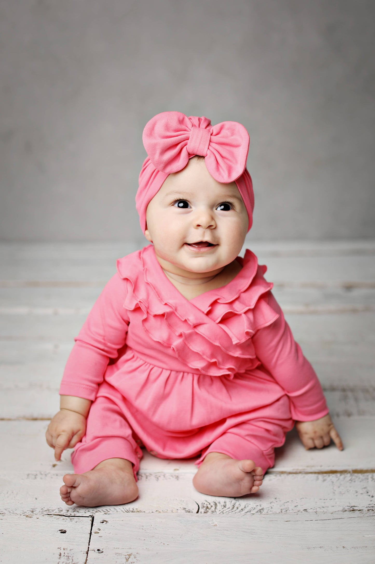 BABY-Elsa Romper-Pink Lemonade: 0-3mo