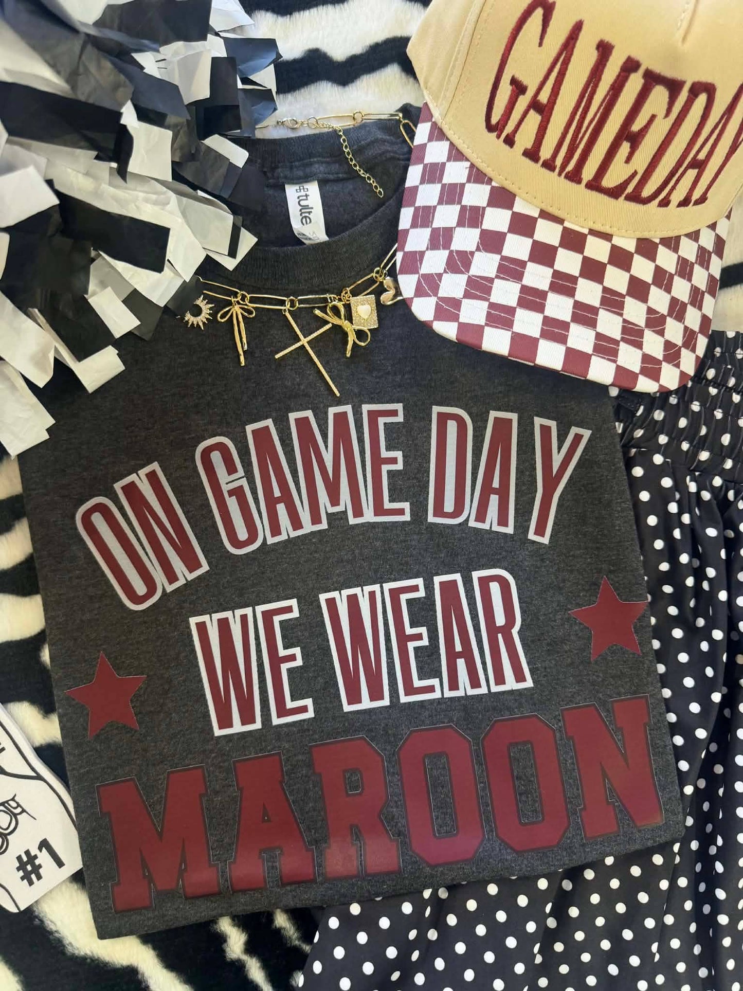 Youth and Adult ON GAME DAY WE WEAR MAROON TEE
