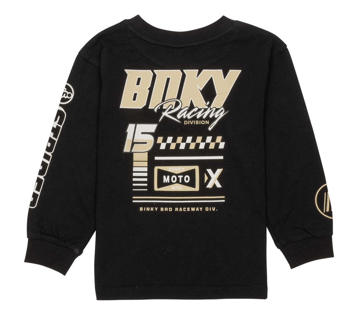 Kids Graphic T-Shirt BNKY Racing LS: Black / 8/S