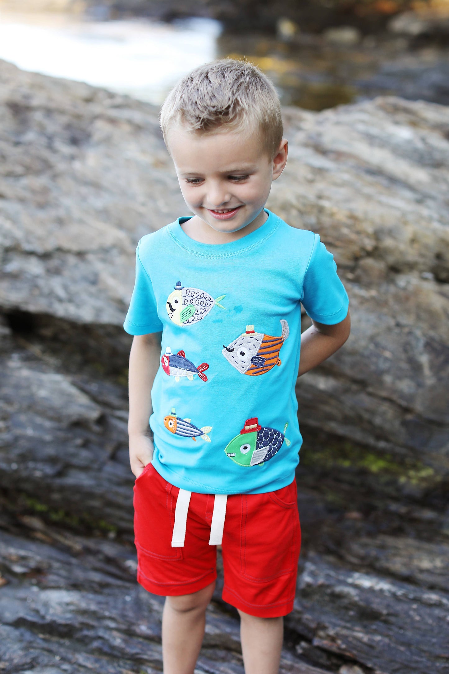 Lemon Loves Lime: School of Fish Tee