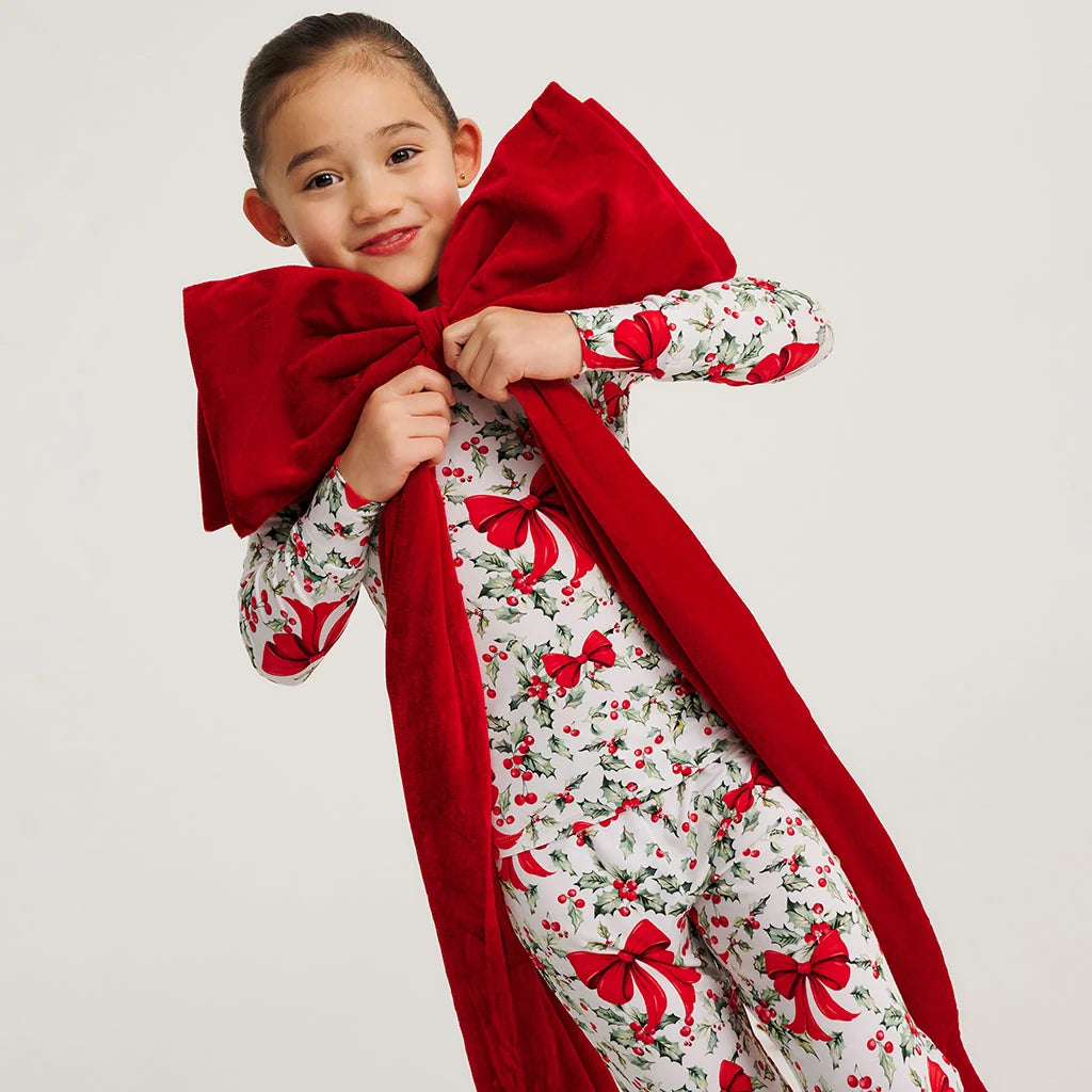 Posh Peanut Classic Pajama Set Happy Holly Days