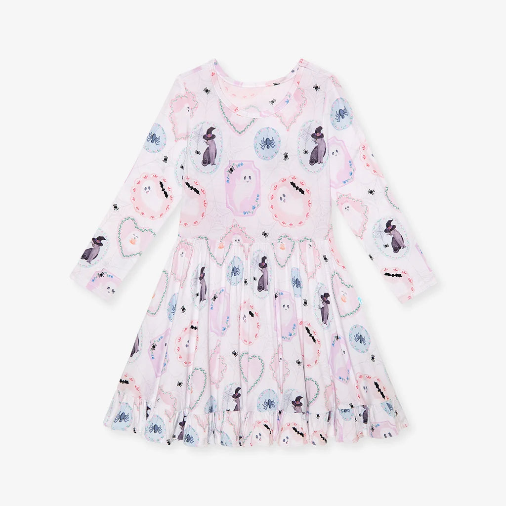 Posh Peanut Posh Spooks Ruffled Twirl Dress