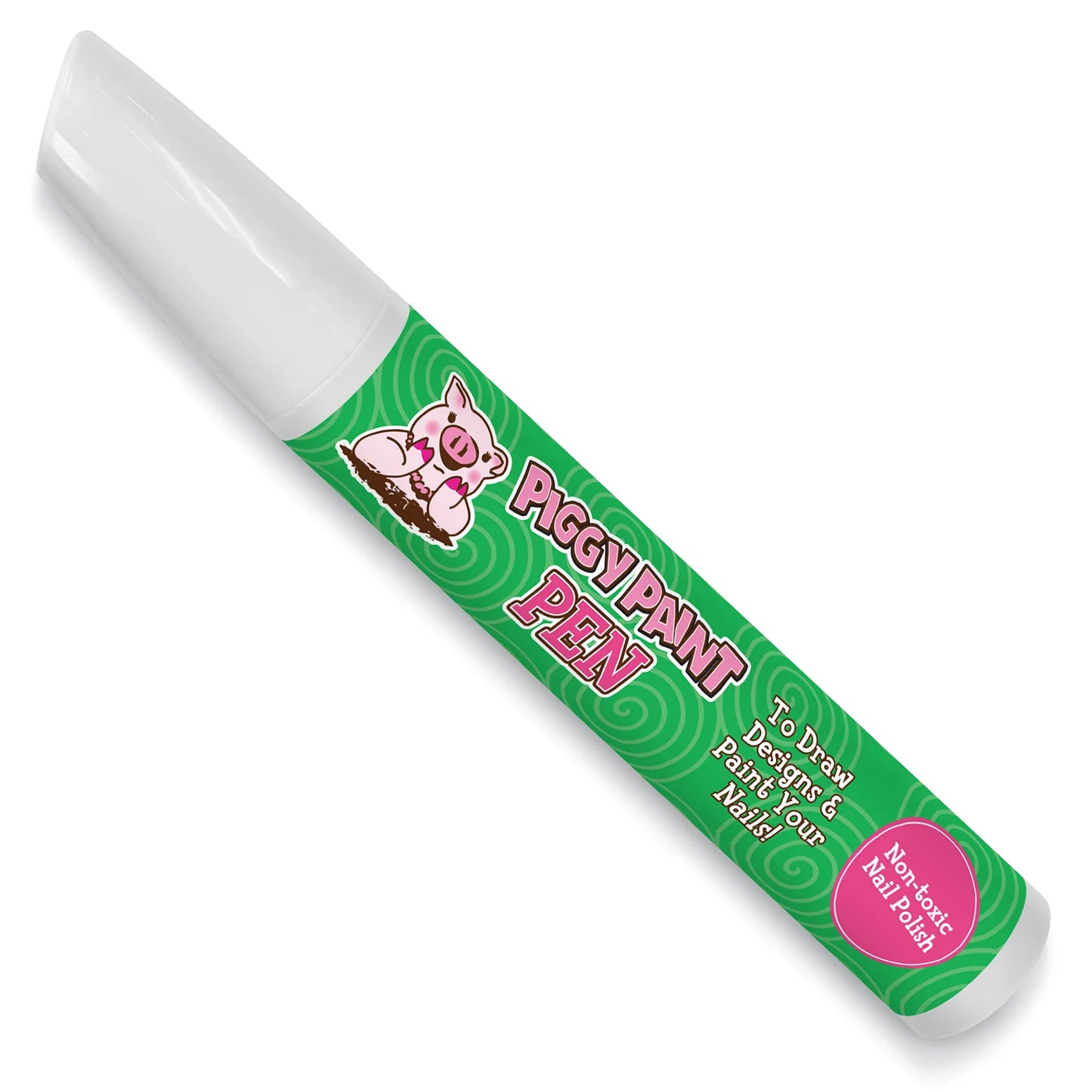 Giggly GREEN Piggy Paint Pen Non-Toxic Kids Nail Polish