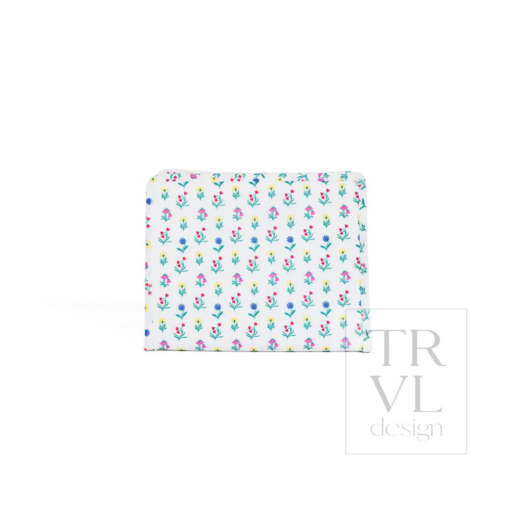 TRVL Design Roadie Large Zip Pouch- Wild Flower
