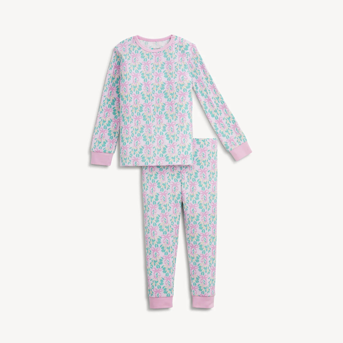 Magnetic Me Waffle Mistle Bow PJ Set