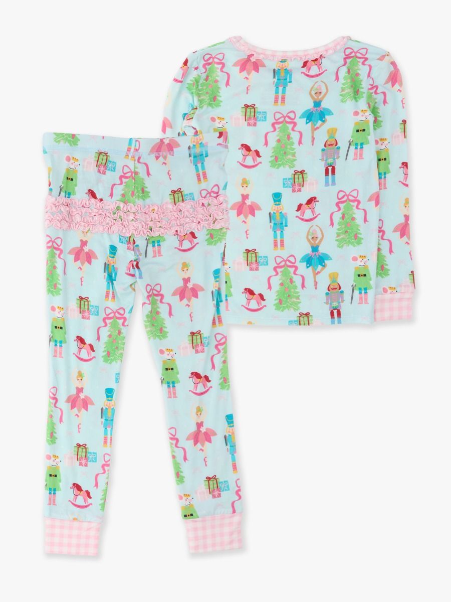 Ruffle Butts Nutcracker Long Sleeve Pajama Set