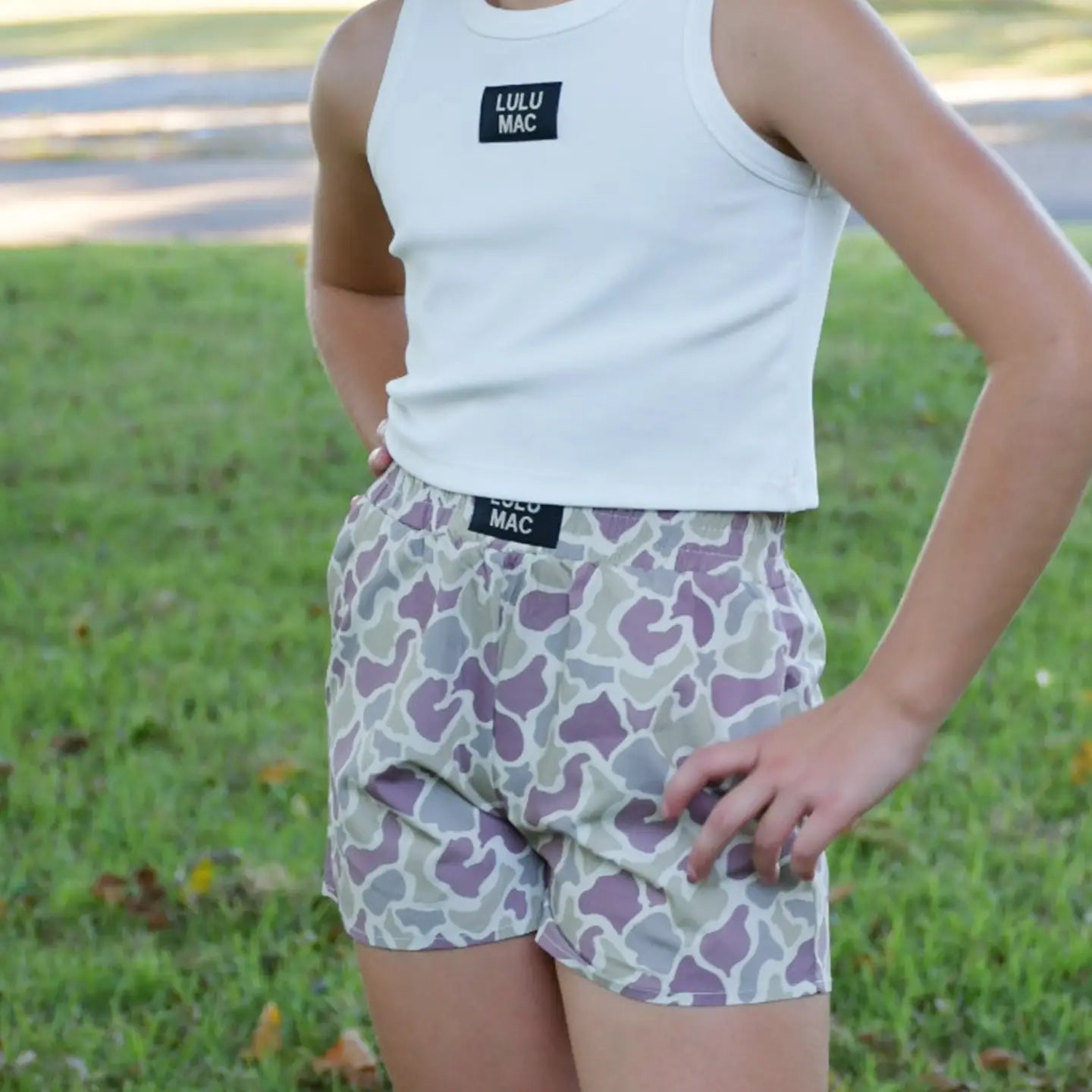 Lulu Mac - Youth Light Camo Shorts