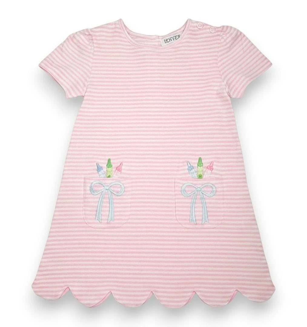 Pink Crayon Bow Dress