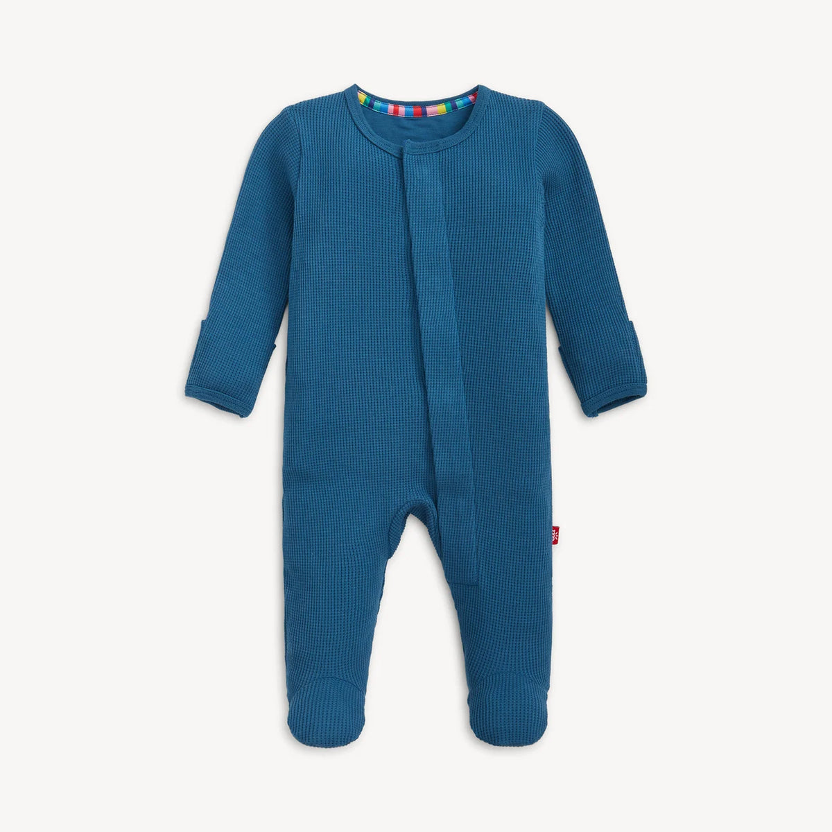 Magentic Me Dark Blue Waffle Footie