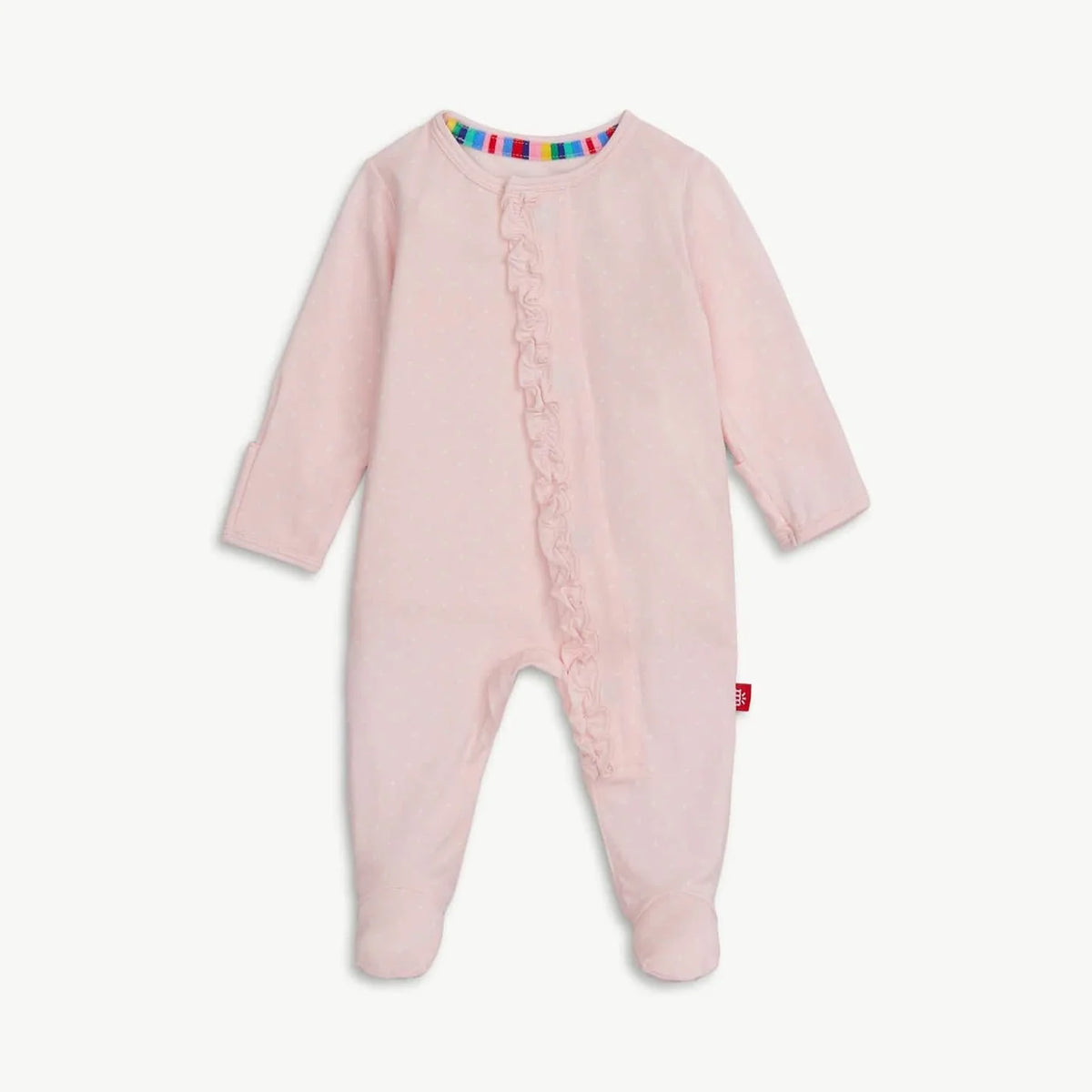 Magentic Me Pin Dot Pink Footie