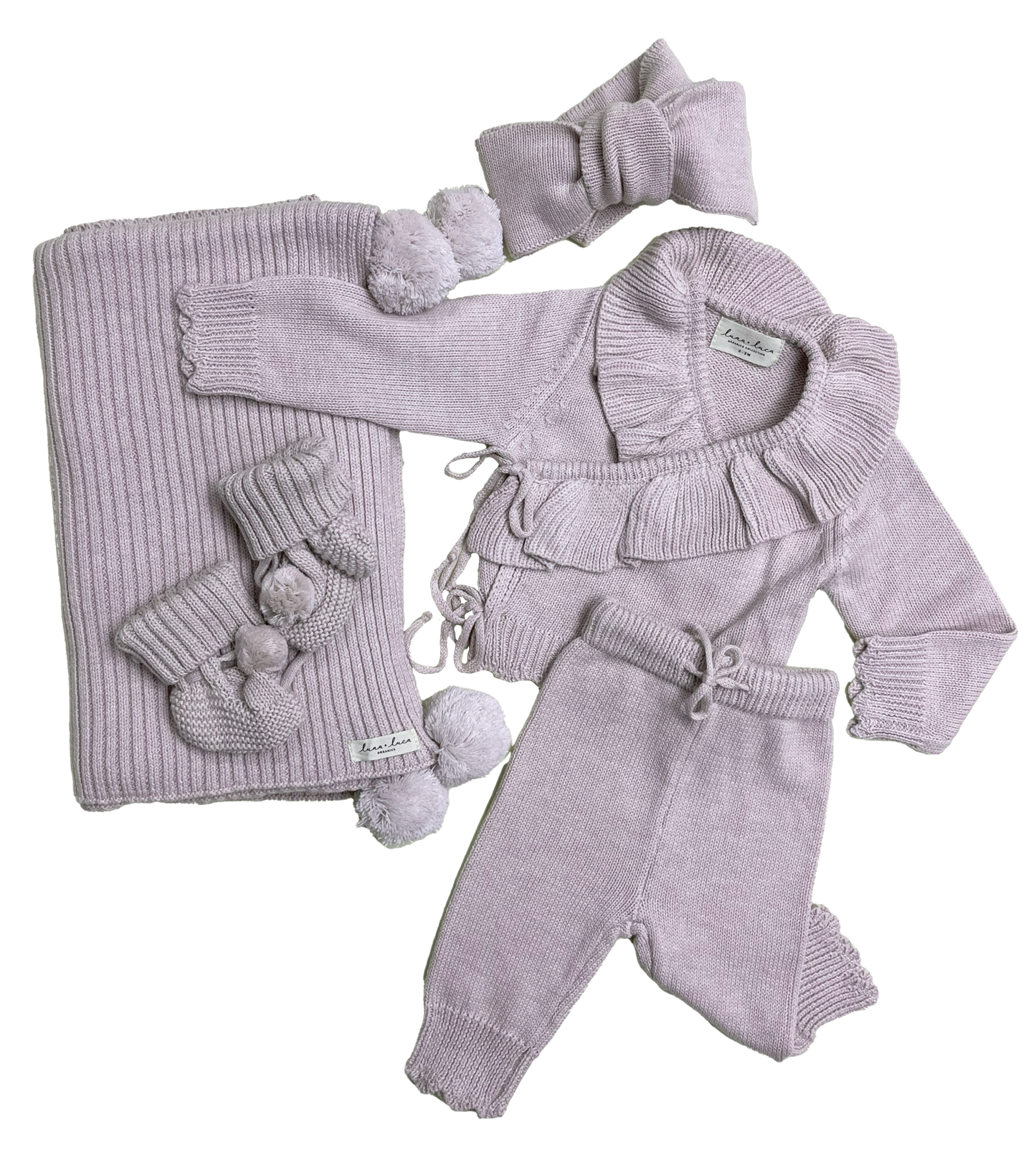 Bring Me Home Ruffle Bundle - Light Plum: Light Plum / Newborn