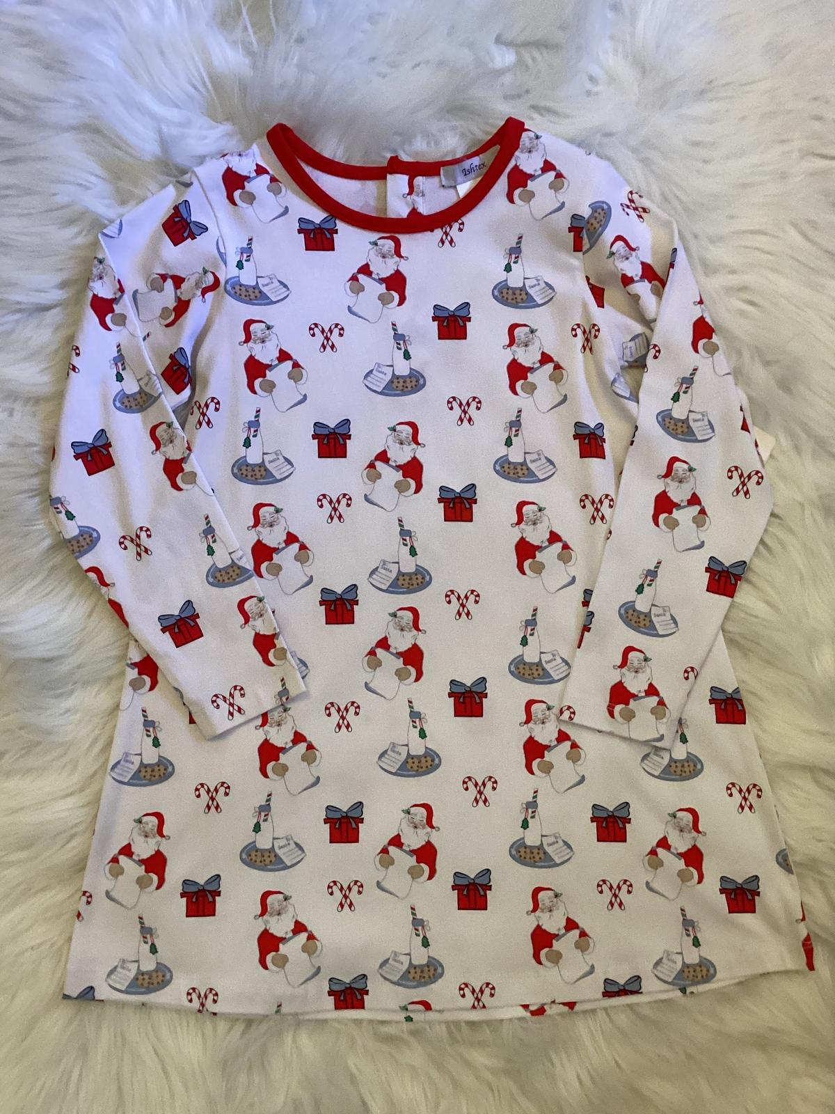 ISHTEX Santa Milk & Cookies Dress