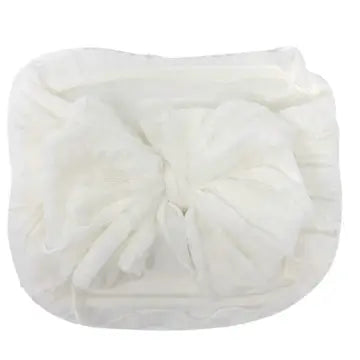 Rockin Royalty-Off White Ruffled Headband