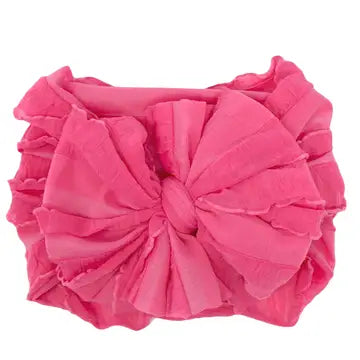 Rockin Royalty-Candy Pink Ruffled Headband