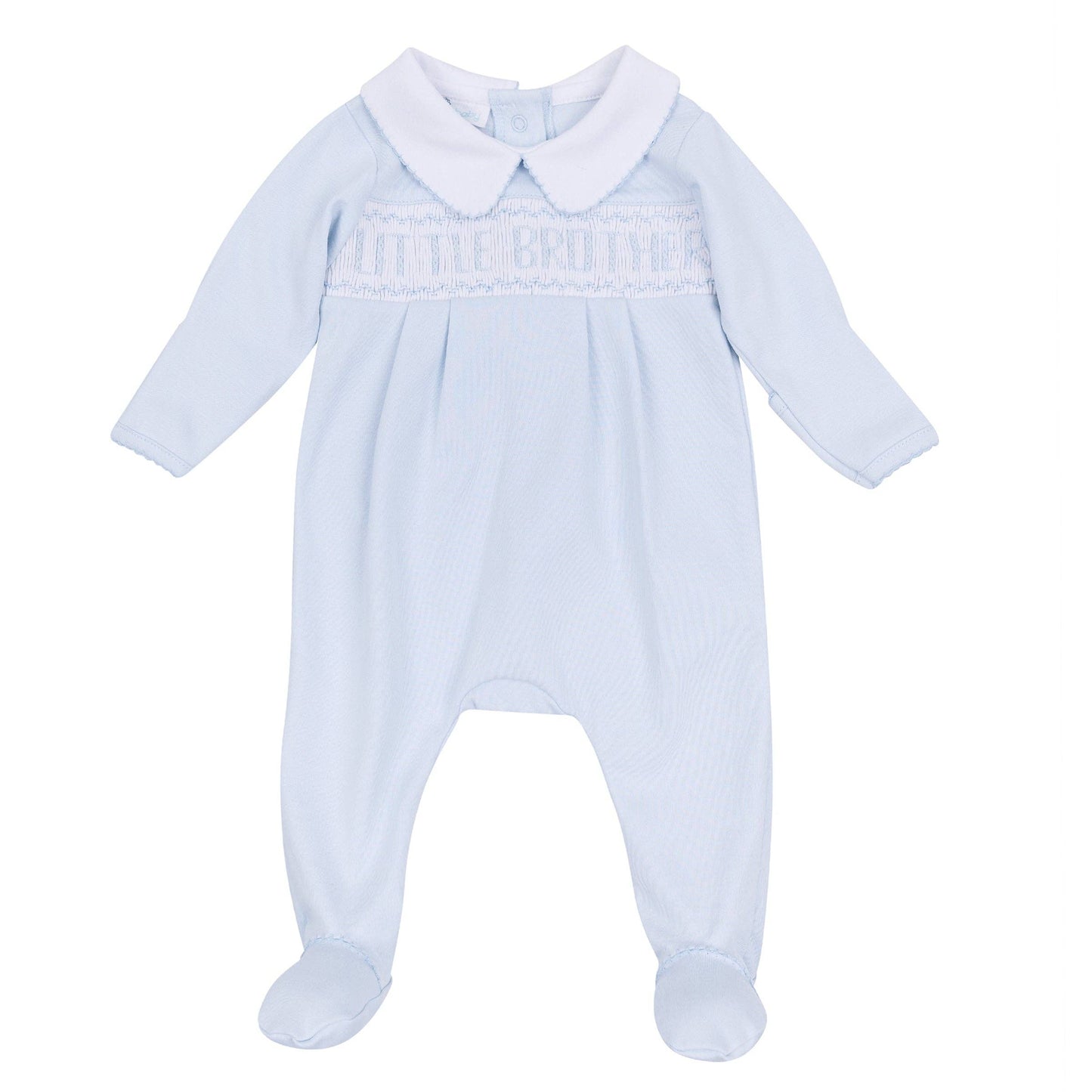 Magnolia Baby Little Brother Smocked Footie