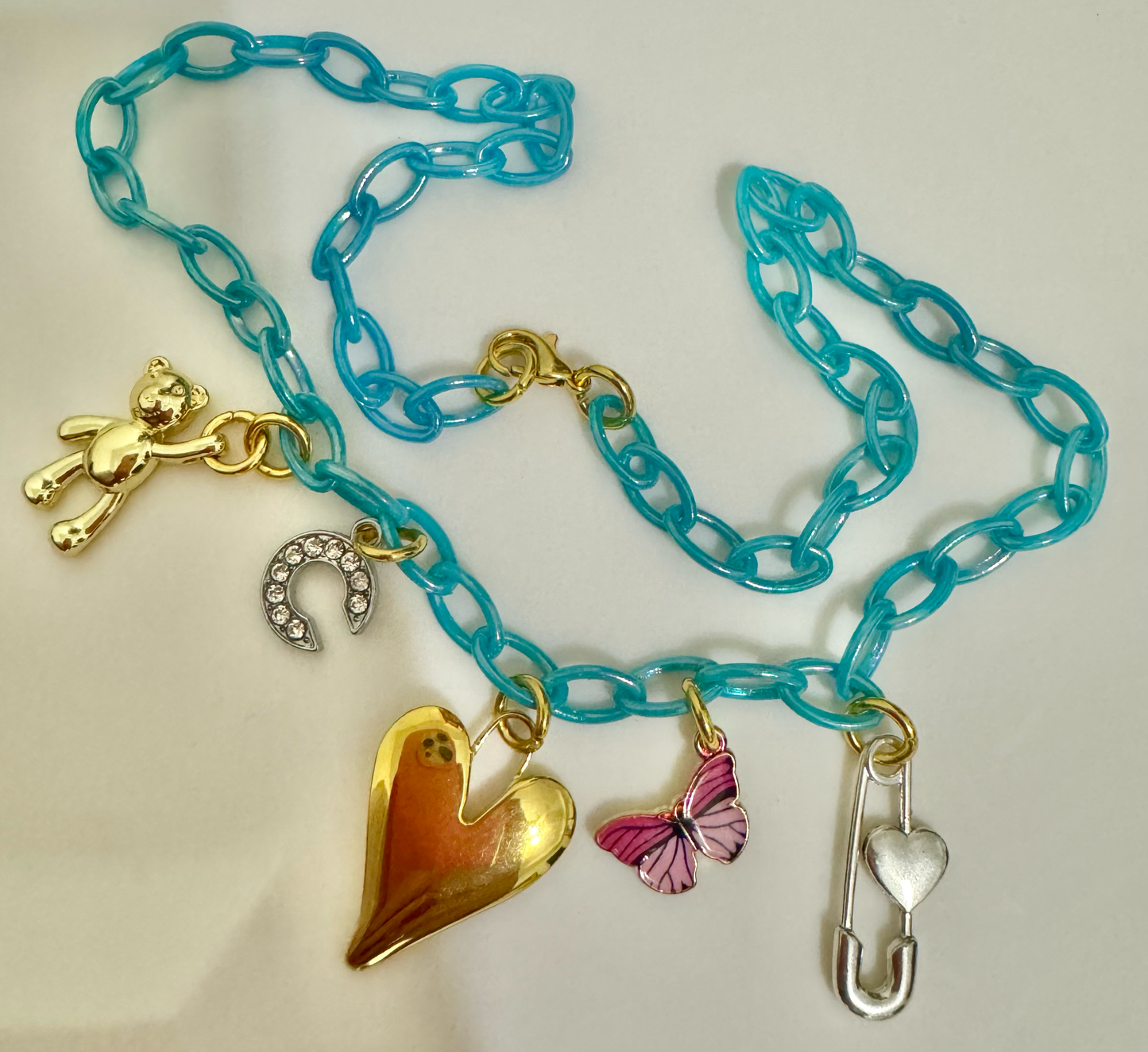 Multicolor Trendy Charm Necklace