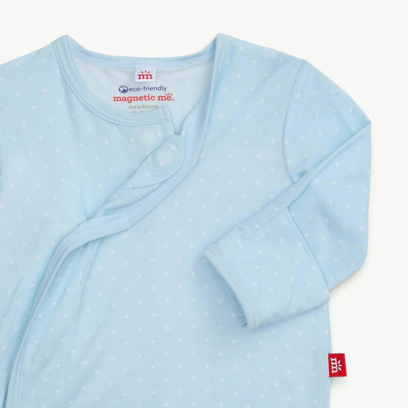 Pin Dot Blue Kimono Hat Set