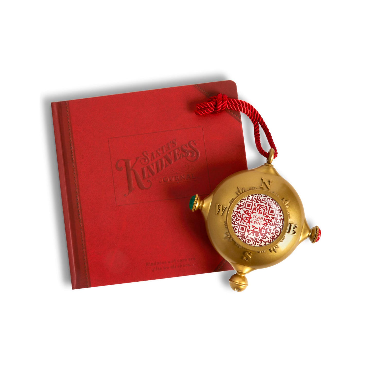 Demdaco santas kindness ornament & journal