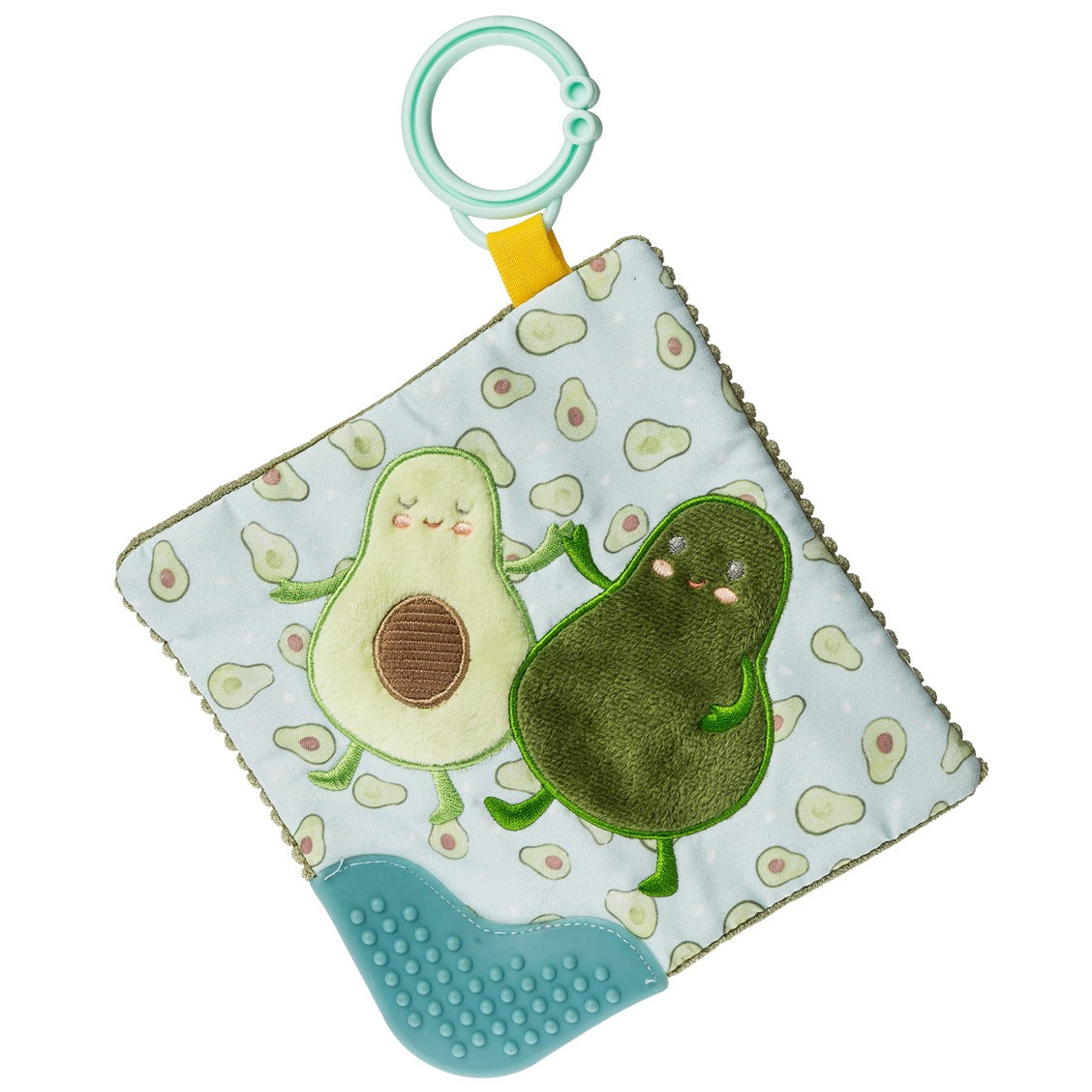 Mary meyer set, yummy avocado teether rattle & yummy avocado crinkle teether