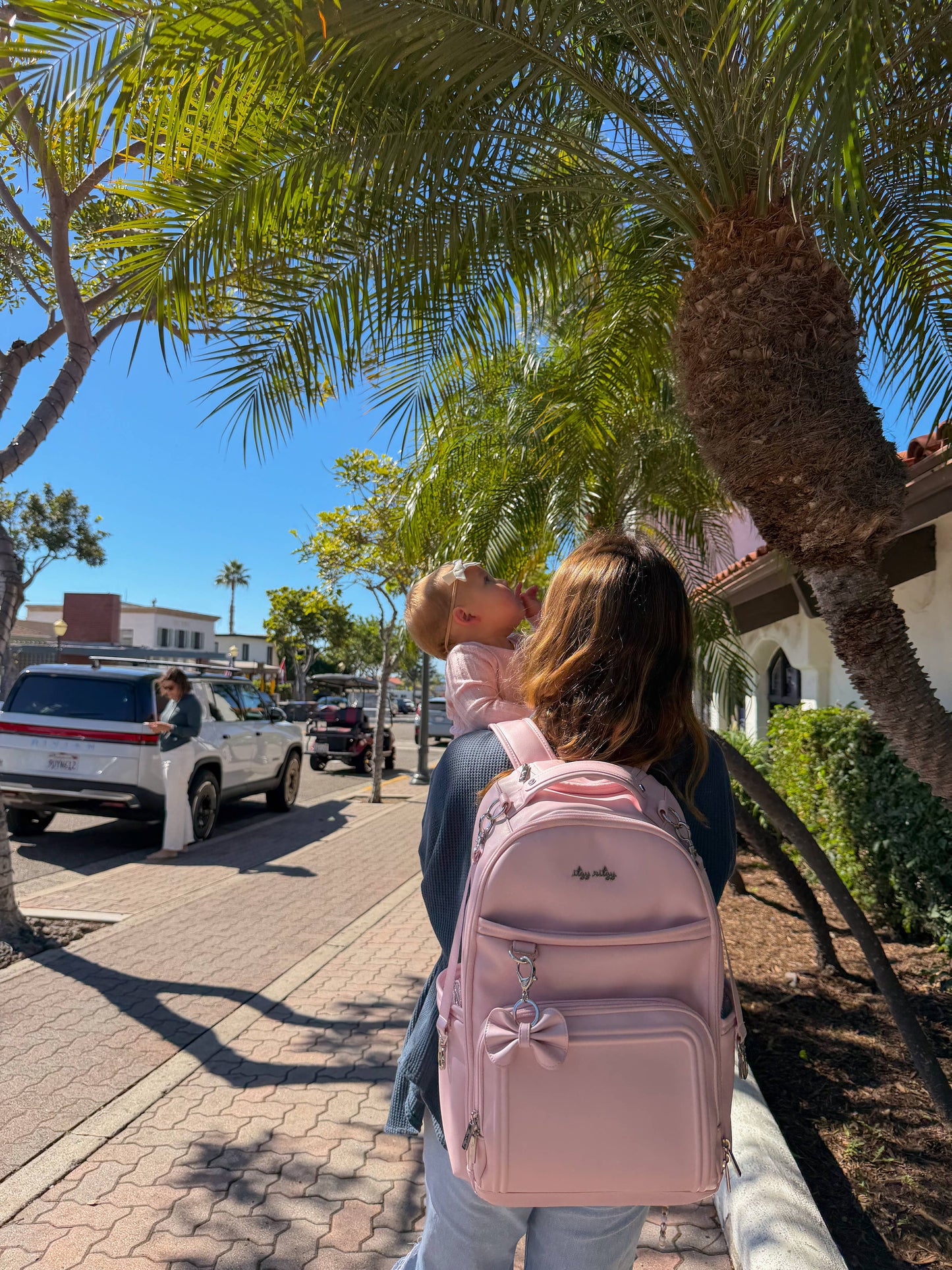 Itzy Ritzy Ribbons & Roses Boss Plus™ Backpack Diaper Bag