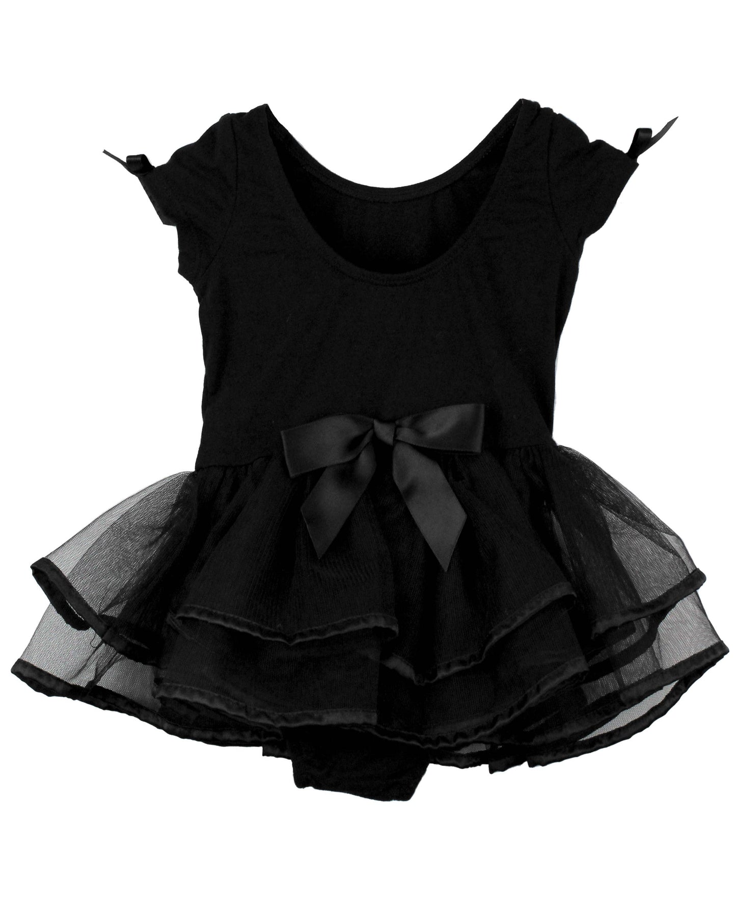 Girls Black Ballet Tutu Dance Leotard: Black / 2T/3T