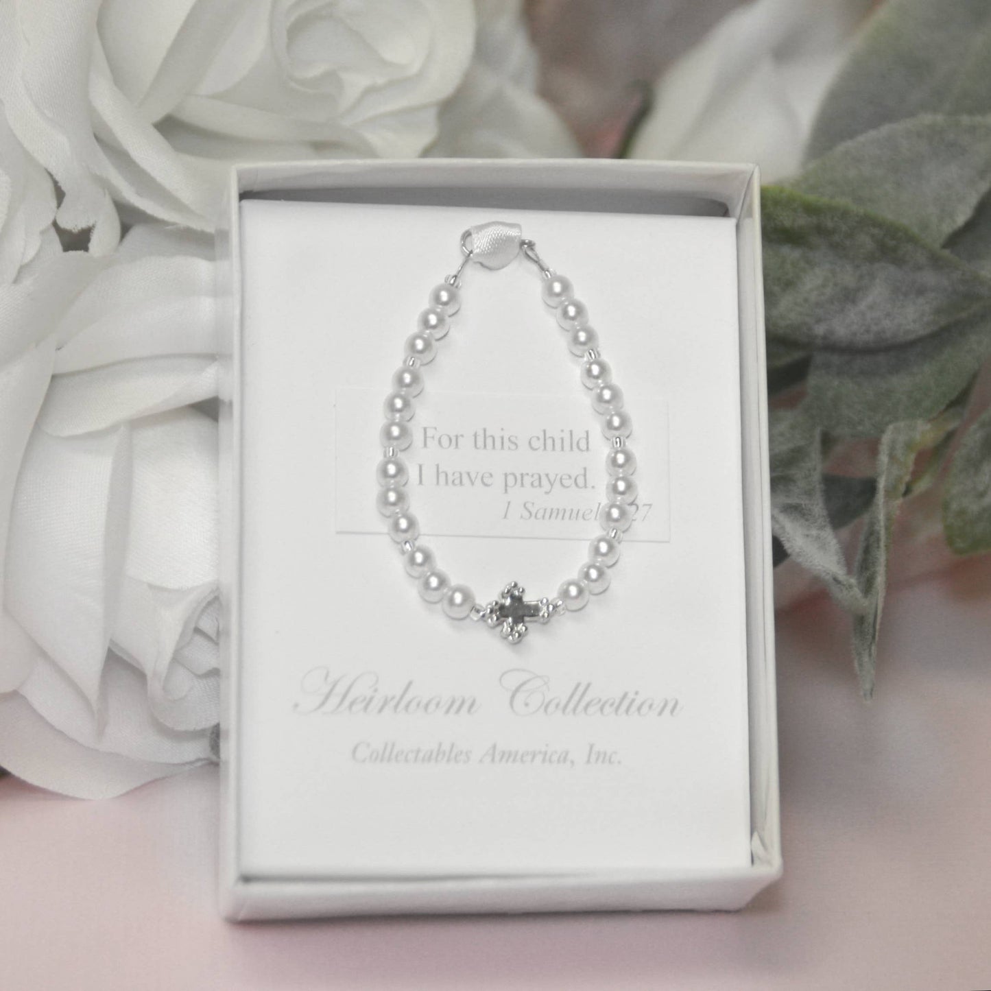 Collectables America: For this Child I Have Prayed Pearl Bracelet
