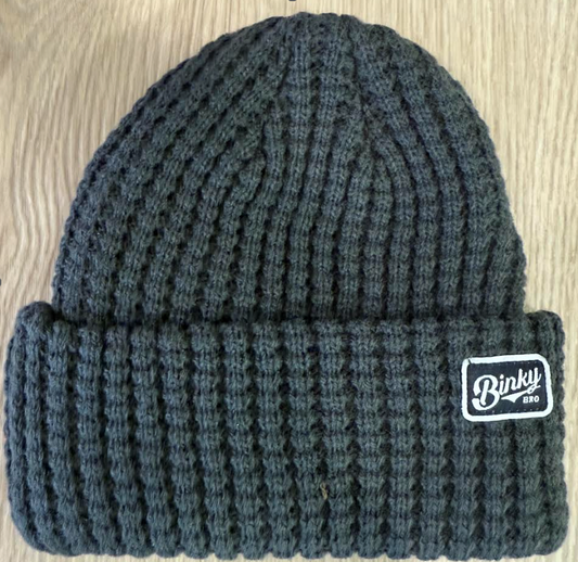 Kids Beanie Waffle Charcoal: Charcoal / 3-6Yr