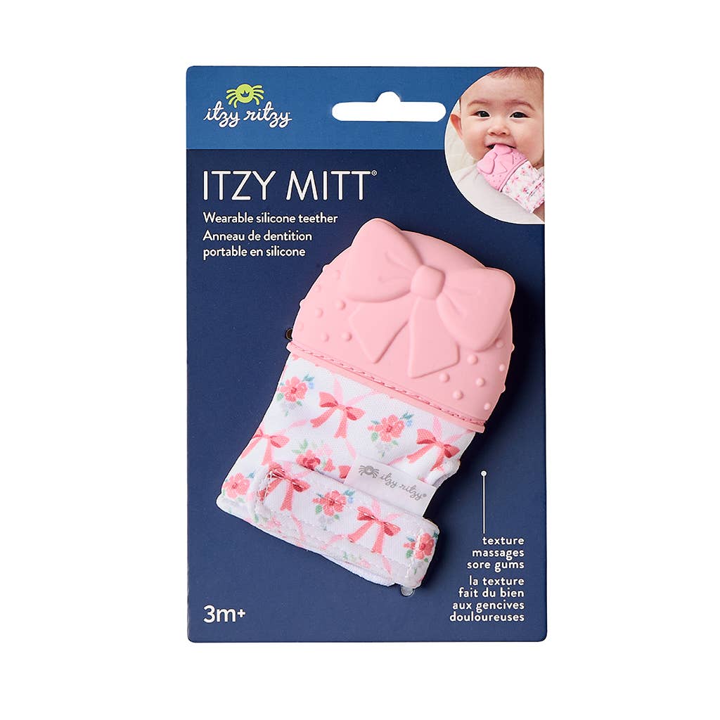 Itzy Mitt™ Silicone Teething Mitts: Highland Cow