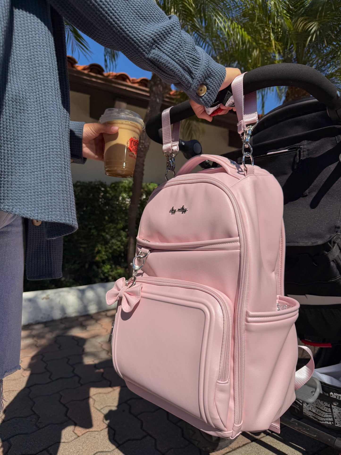 Itzy Ritzy Ribbons & Roses Boss Plus™ Backpack Diaper Bag