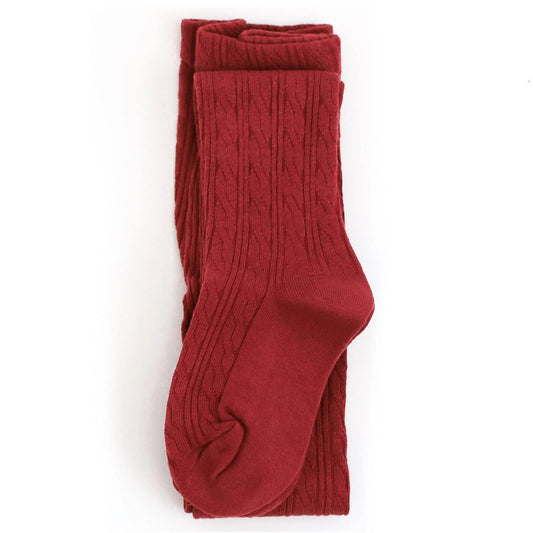 Little Stocking Co.- Redwood Cable Knit Tights