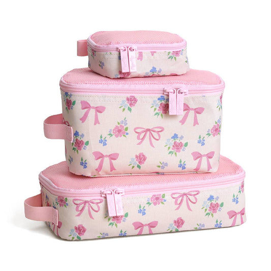 Itzy Ritzy Ribbons + Roses Pack Like A Boss™ Packing Cubes