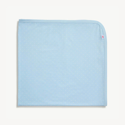 Magnetic Me- Pin Dot Blue Baby Blanket