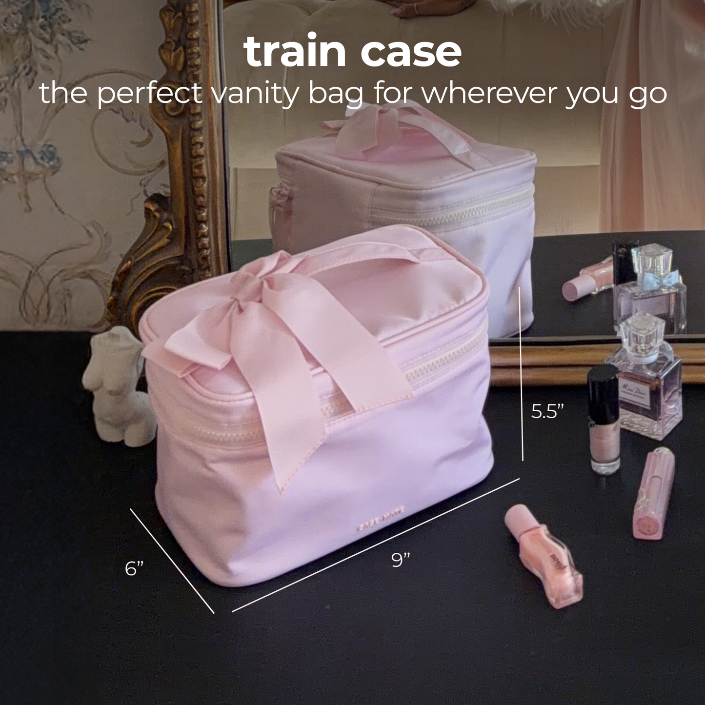 Case-Mate Ballet Pink Makeup Train Case