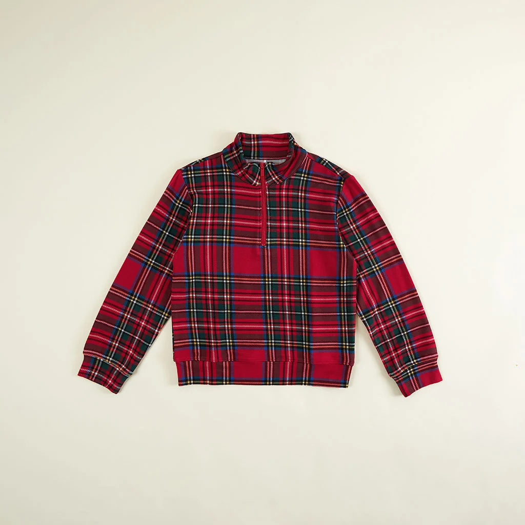Posh Peanut French Terry Quarter Zip Sweatshirt