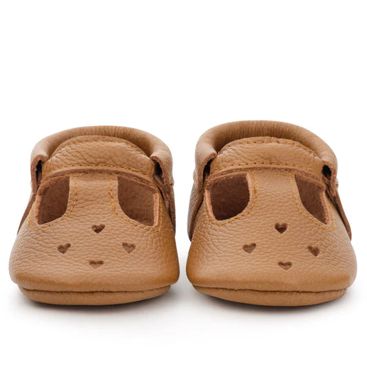 BirdRock Baby- mary jane baby moccasins | brown