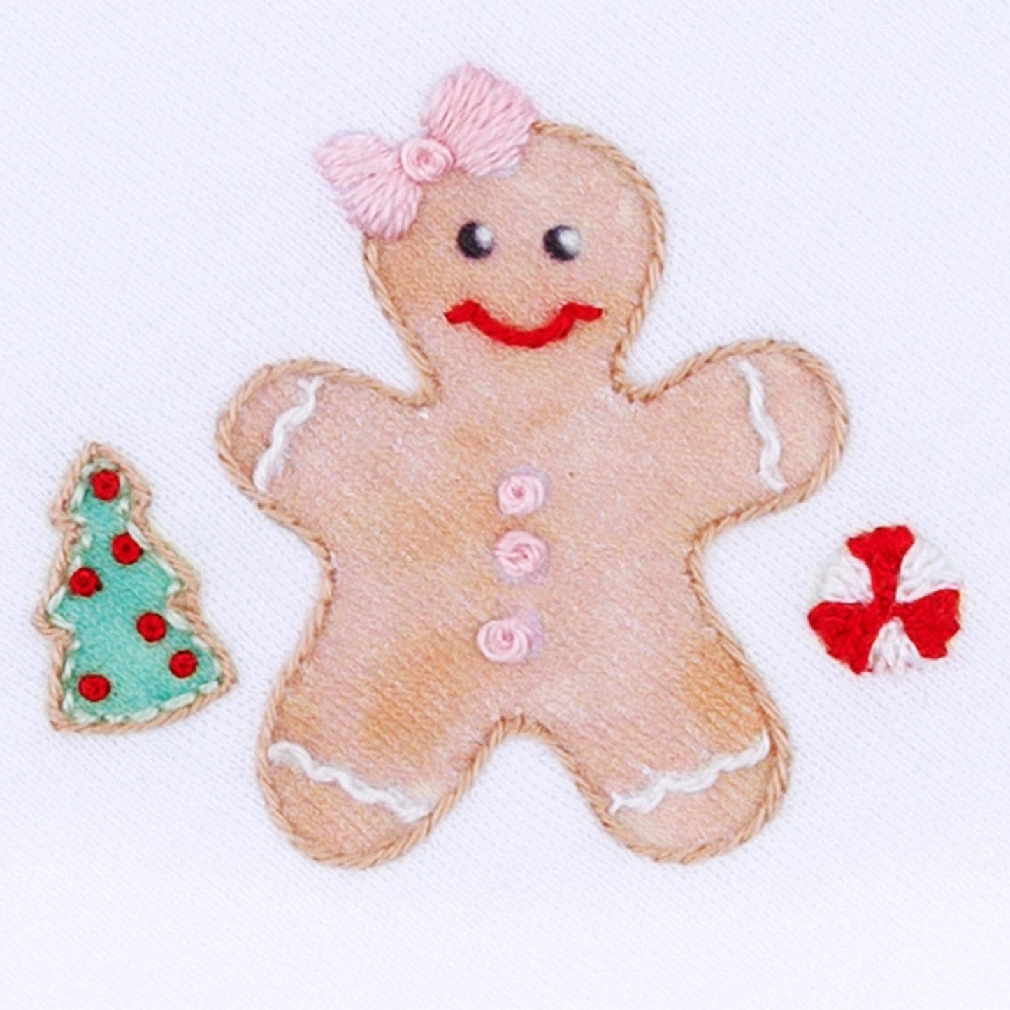 Magnolia Baby Frosted Wonderland Embroidered Ruffle Footie - Pink