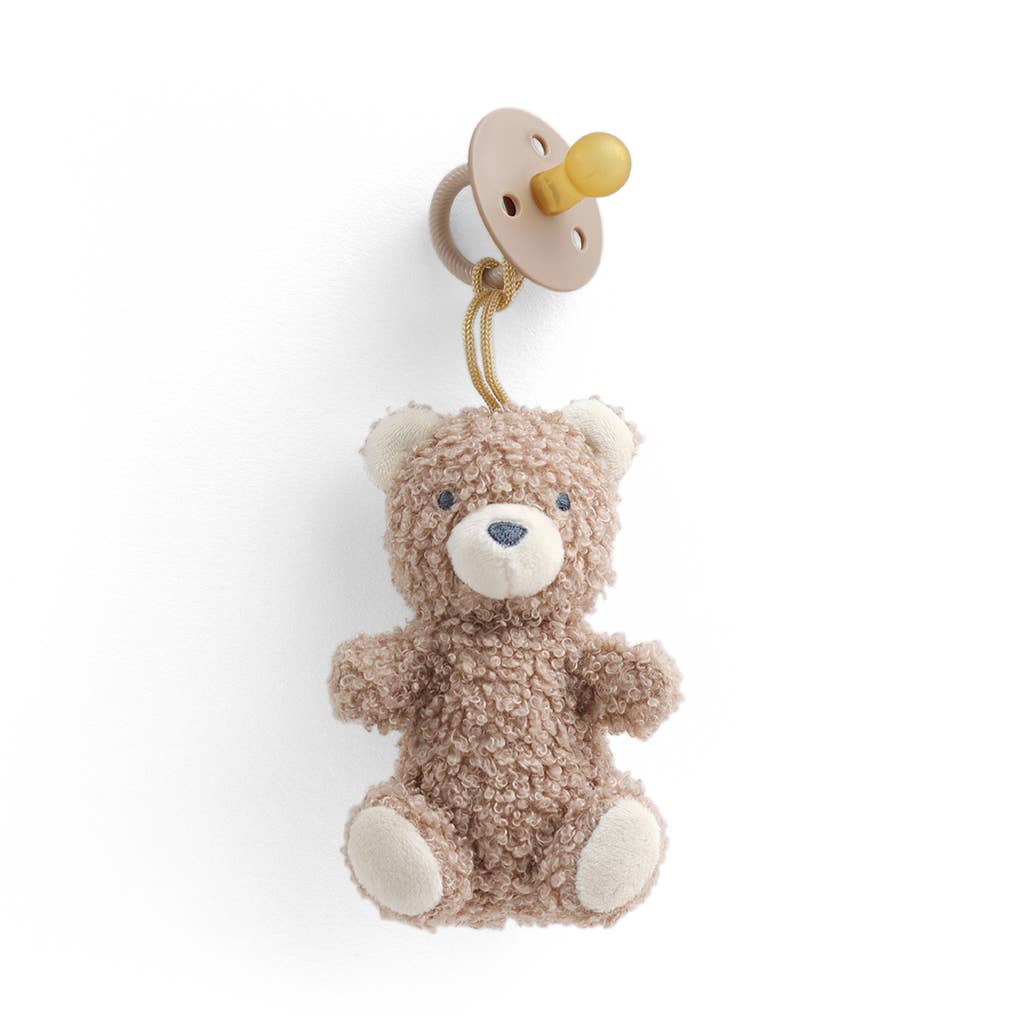 *NEW OPTIONS* Bitzy Pal Natural Rubber Pacifier & Plush: Bow