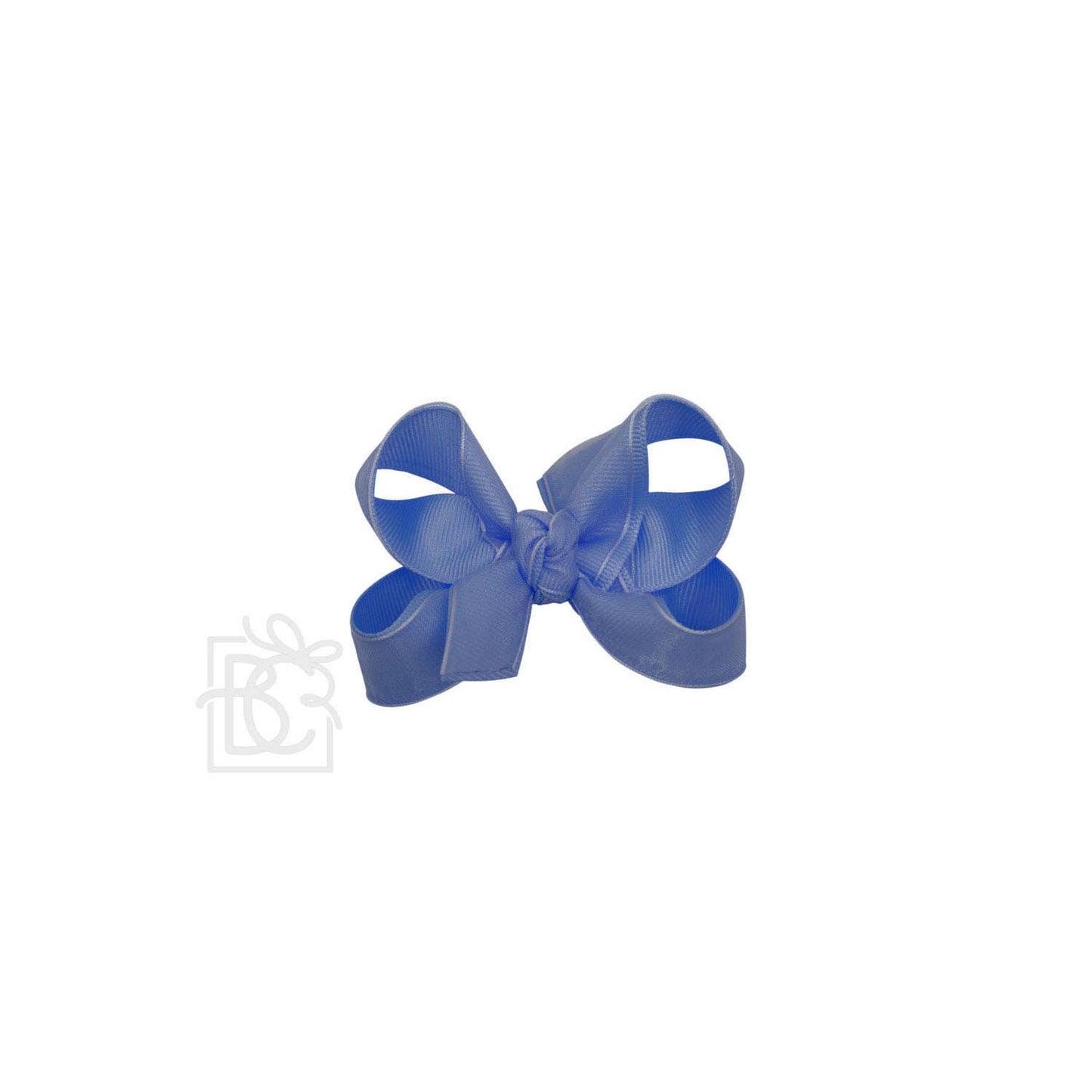 LAYERED ORGANZA/GROSGRAIN BOW ON CLIP: 6.5" Jumbo - 2.25" Ribbons on Lg. Alligator Clip / COPEN