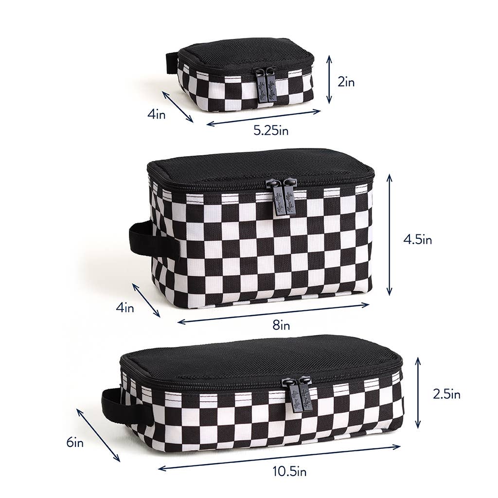 Itzy Ritzy Checkerboard Pack Like A Boss™ Packing Cubes