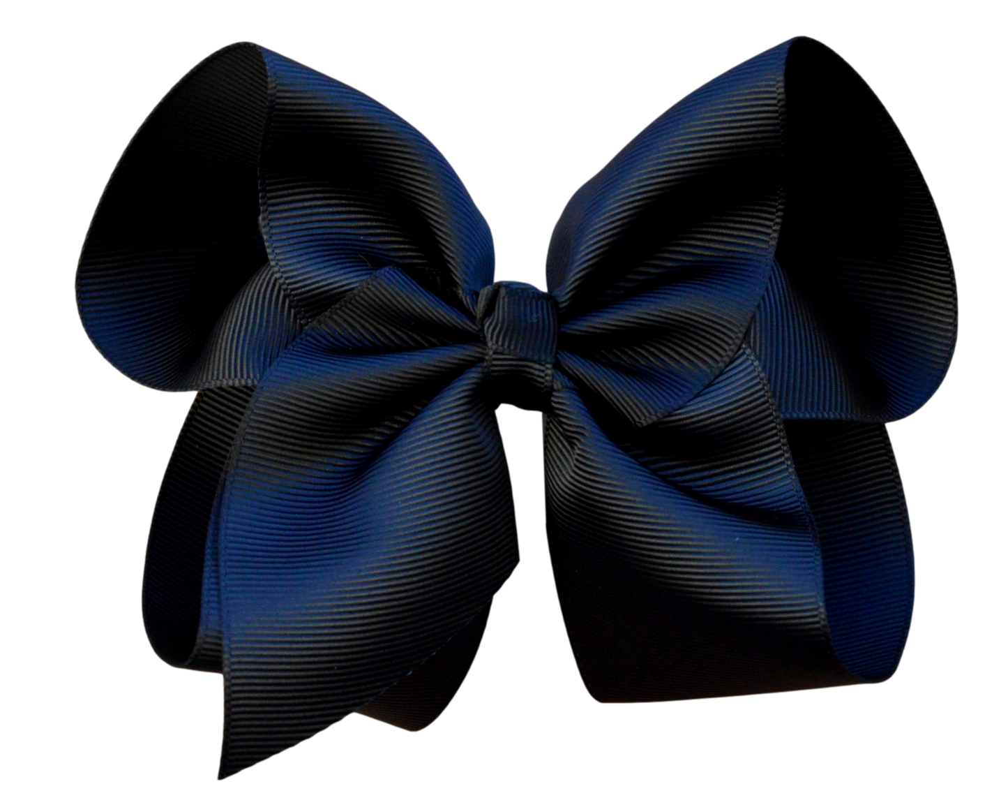 5 inch ( 2 inch Ribbon Width) Solid Grosgrain Bow: Black / 5 Inch
