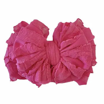 Rockin Royalty-Hot Pink Ruffled Headband