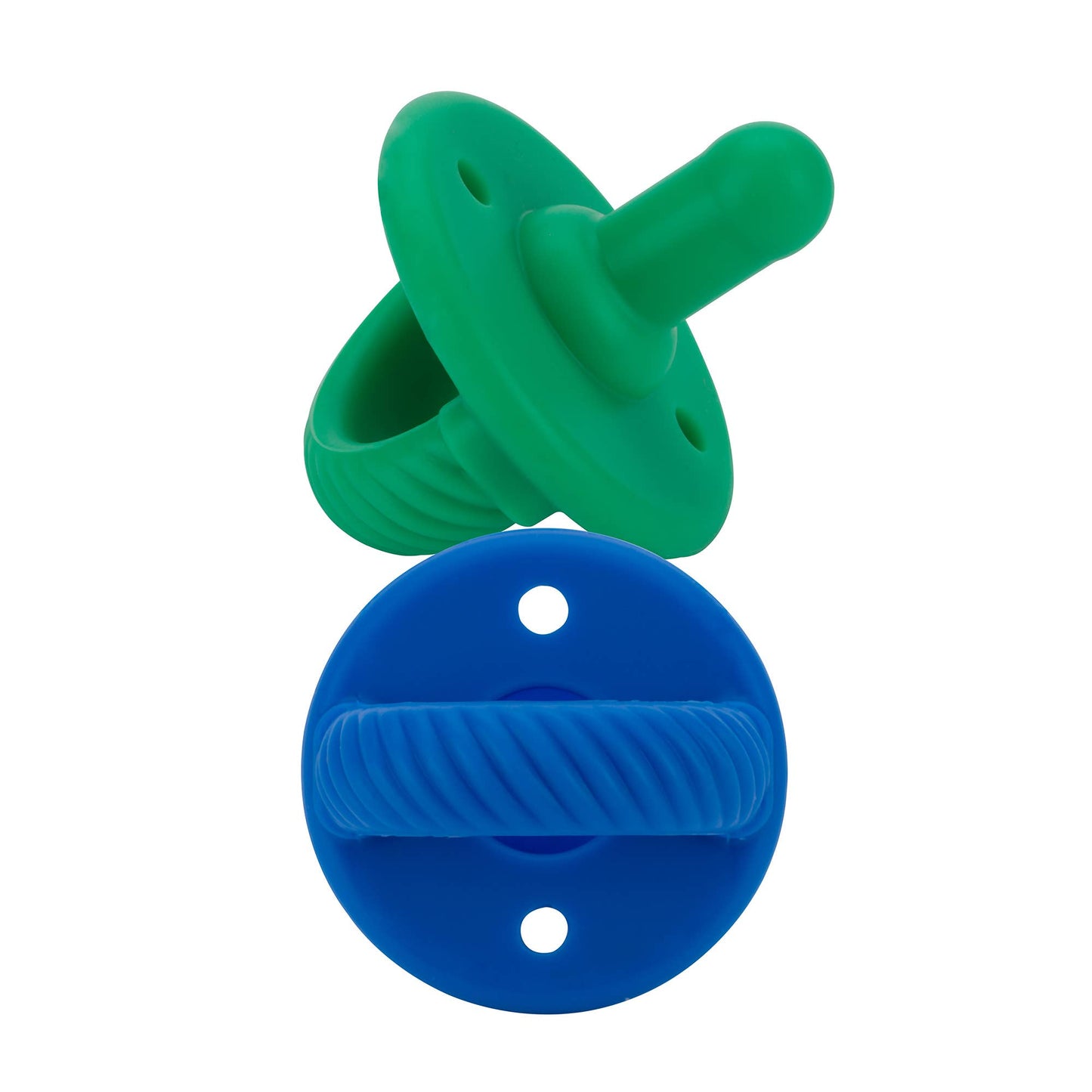 *OUTLET* Hero Blue + Clover Sweetie Soother™ Pacifier Sets: Hero Blue + Clover