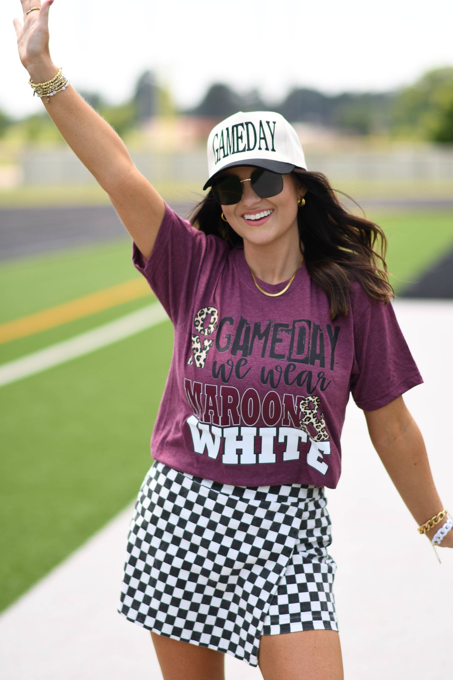 Youth On Game Days We Wear Maroon and White Tee