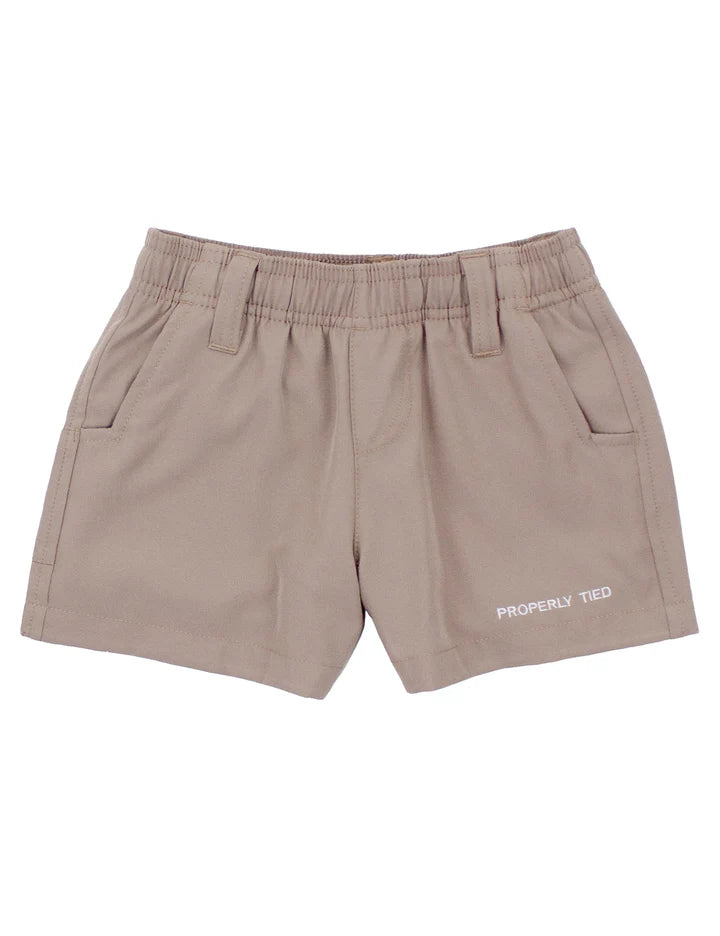 Properly Tied - Boys Pintail Shorts - Taupe