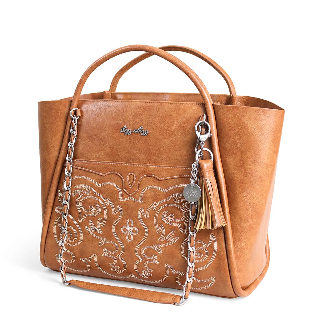 Nash Saddle Boss Tote™ - Western Vegan Leather Tote