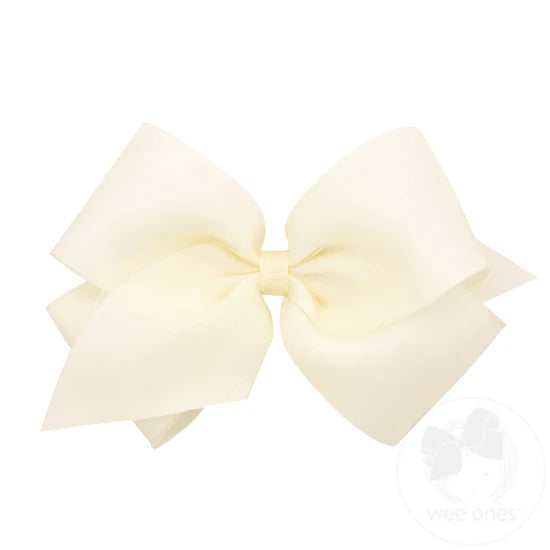 Wee Ones King Organza/Grosgrain Overlay Bow